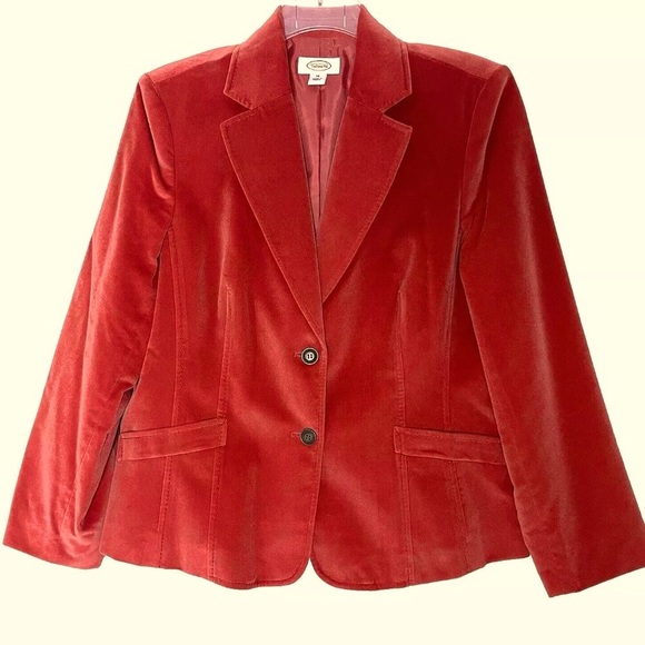 Veste Talbots Orange - Taille 12 - Manches Longues Style Blazer - Occasion Très Bon état